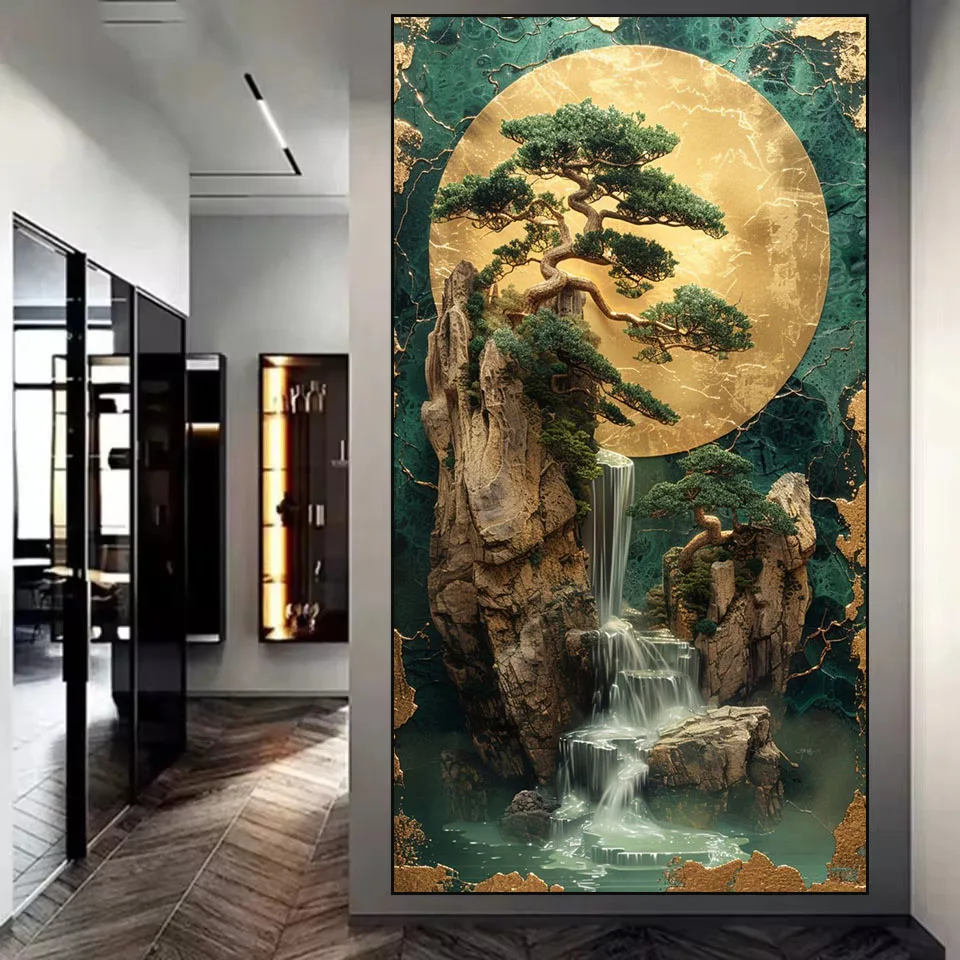 New 2025 Diamond Painting Jewellery Cross Stitch Kit Diy Full Mosaic Chinese style tree Surreal Landscapes rhinestone Embroidery
