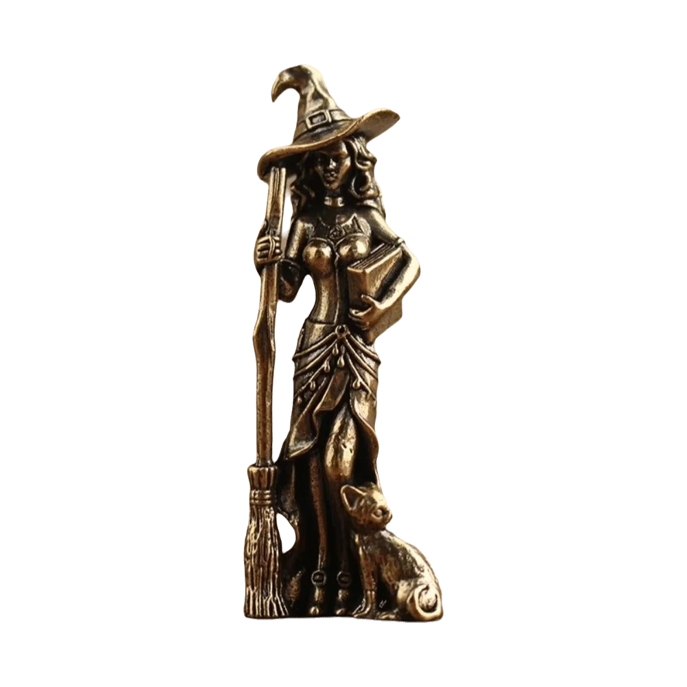 Table Decor Halloween Wizard Figurine Home Decoration Gothic Magician Statue Vintage Desk Ornaments Home