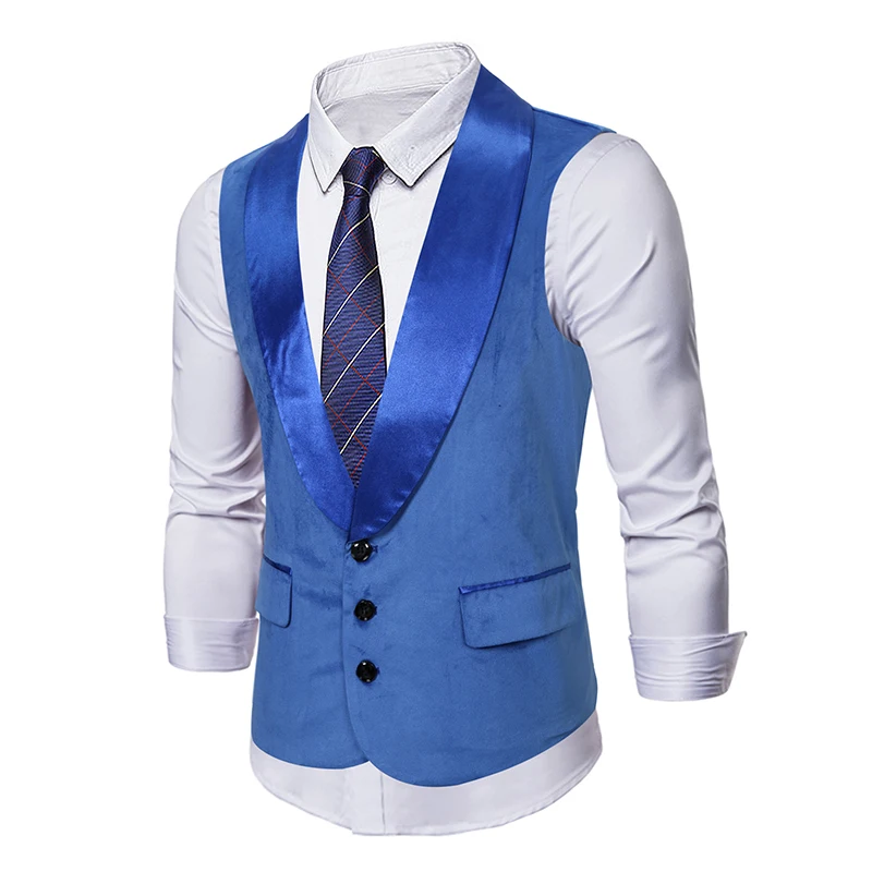 Men Business Suit Vest Luxury Elegant Waistcoat Streampunk Wedding Party Dress Colete Social Masculino Mens Sleeveless Jackets