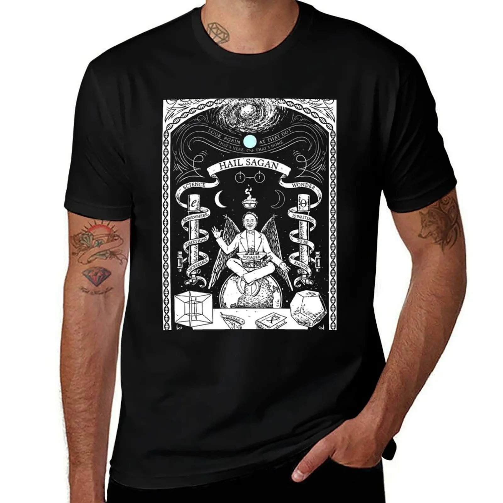 Hail-Sagan T-Shirt Lightweight Basic Short Sleeve Shirt T-Shirt