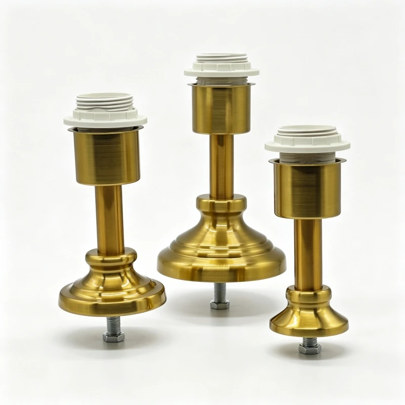Vintage Table Lamp Base Kit Heavy Metal DIY Desk Lamp Replacement Holder Parts