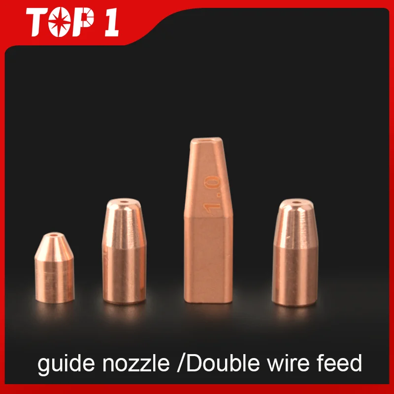 Wire Guide Laser Hand Welding Nozzles Feed Nozzle M5 Single And Double Wire Feed Guide Copper