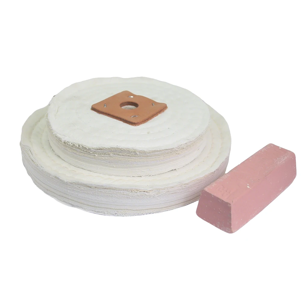 1 piece Sewn Cotton Cloth Buffing Wheel for Matel Mirror Polishing Wheel