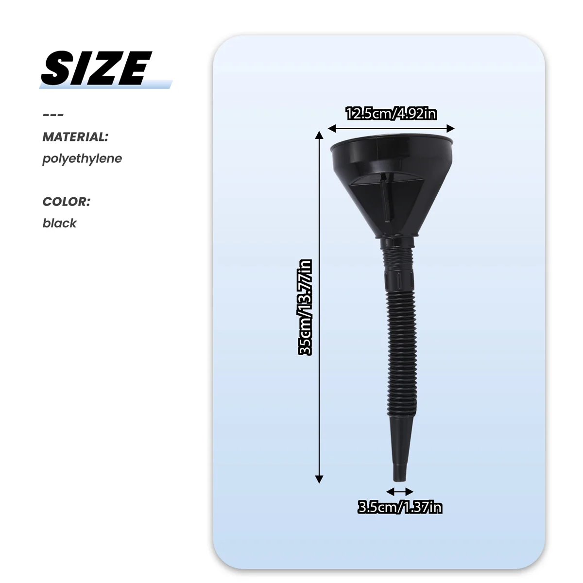 필터 깔때기 농축 탱크 및 오토바이 가솔린 필터 깔때기 G