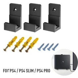 3pcs Wall Mount Holder Bracket For PlayStation 4 Host Rack Hook For PS4 Console Storage Stand Base For PS4 Pro/Slim Accessories