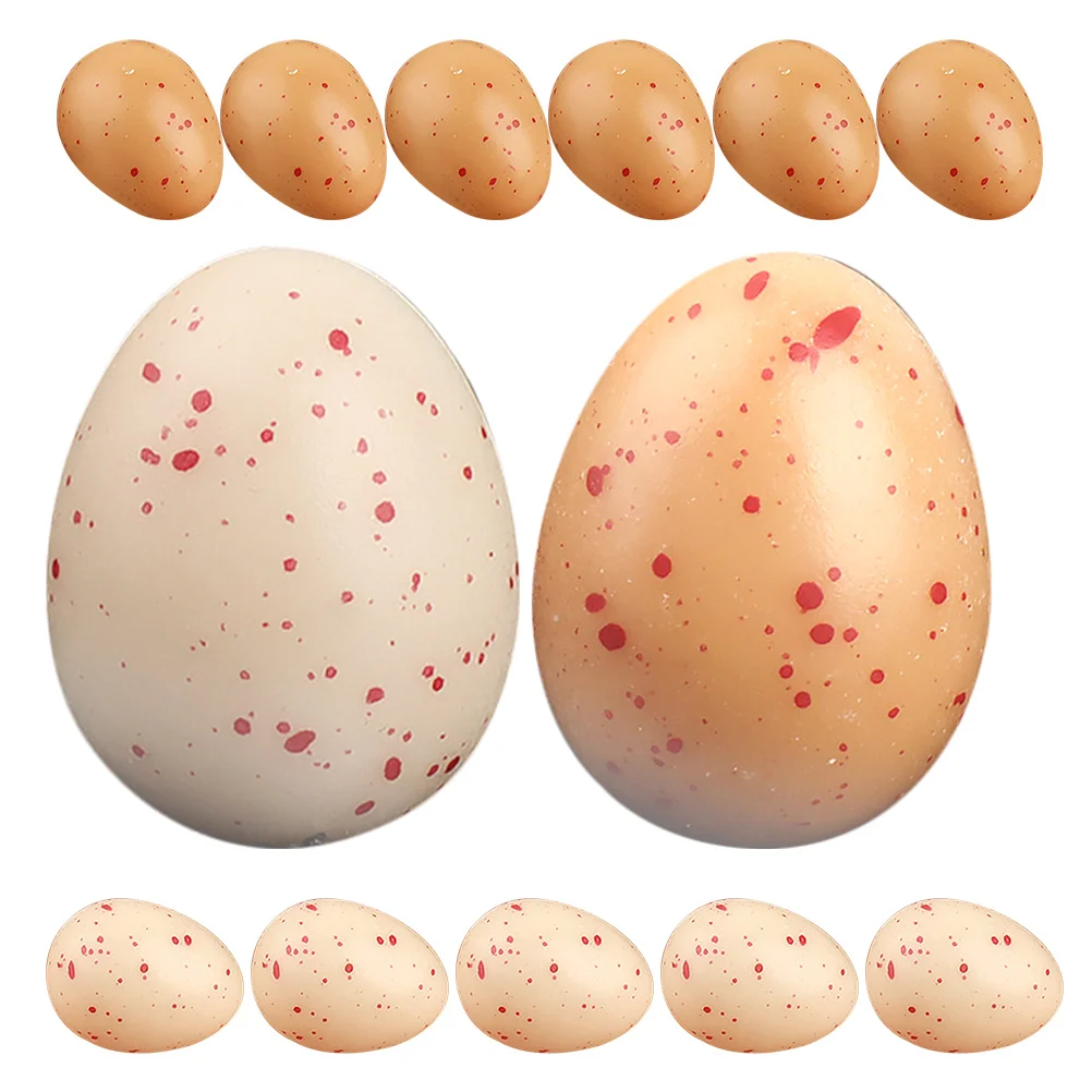 

20Pcs Fake Chicken Eggs Highly Realistic Faux Bird Eggs for Springtime Centerpiece, Terrarium Decor, DIY Easter Projects,