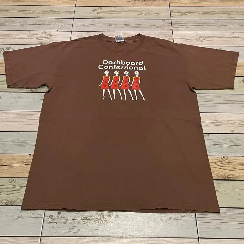 Rare Vintage Dashboard Confessional Emo Band Tour T Shirt My Chemical Romance