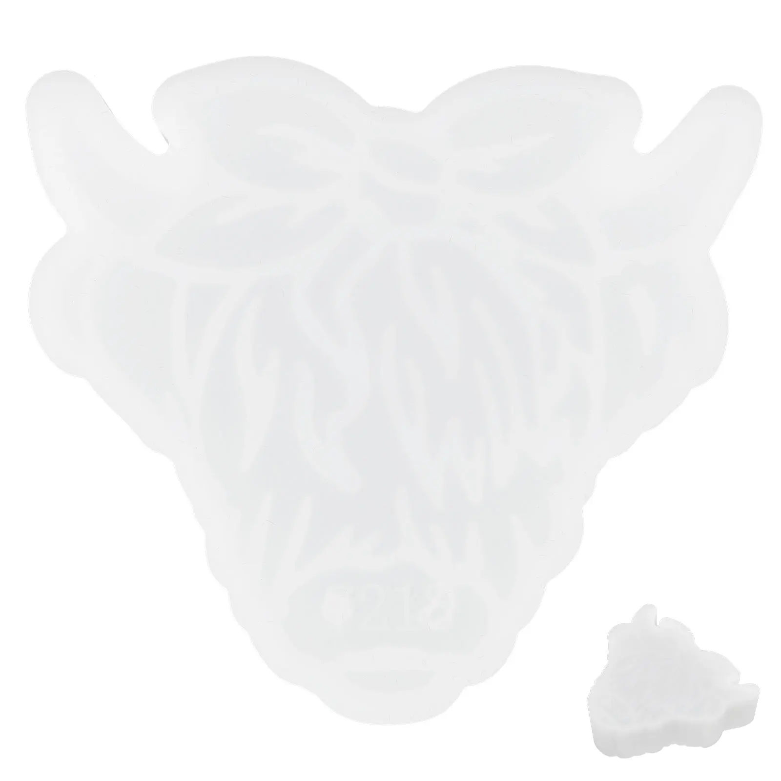 

Silicone Coaster Making DIY Crafts Flexible Reusable Ox Cup Mat Mold Head Silicone Molds Making Soap Mold Durable
