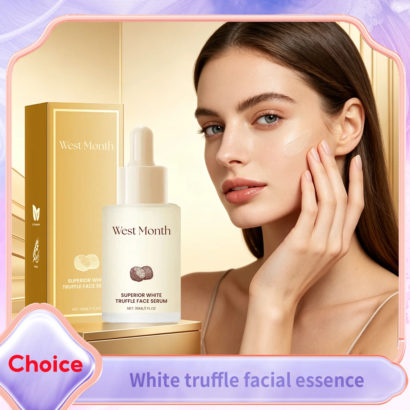 White Truffle Nicotinamide Face Serum Anti-Aging Firming Improve Dullness Shrink Pores Brightening Glowing Facial Essence Toner