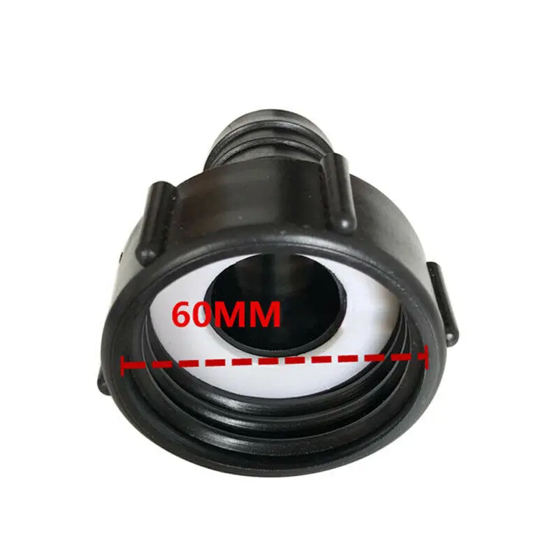 1x IBC Tank Adapter With Ball Valve S60X6 IBC Adapter Water Tap Coarse Threaded Cap Connectors Garden Water Tank Hose 20 25 32mm