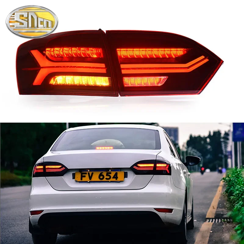 

Car LED Tail Light Taillight For Volkswagen Jetta 2012 2013 2014 MK6 Rear Fog Lamp + Brake Light + Reverse + Dynamic Turn Signal