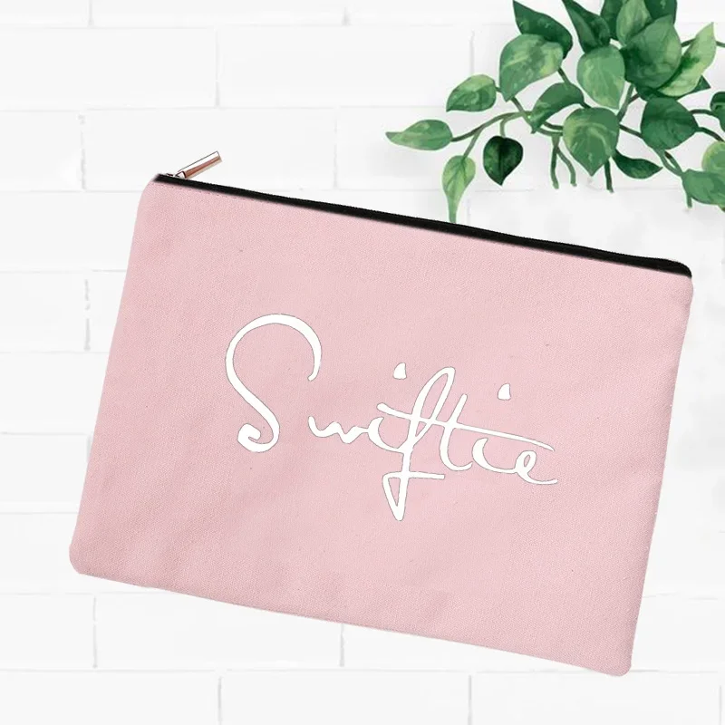 Swiftie Pattern Make Up Pouch, Malas de maquiagem, Retro Y2K Malas, Organizador de viagem, Taylor New Album Storage, Cosmetic Pouches