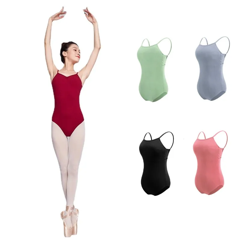 Body per balletto da donna per adulti per danza canotta ginnastica body Ballerina Dancewear Costume da balletto tuta costumi da bagno Costume da bagno