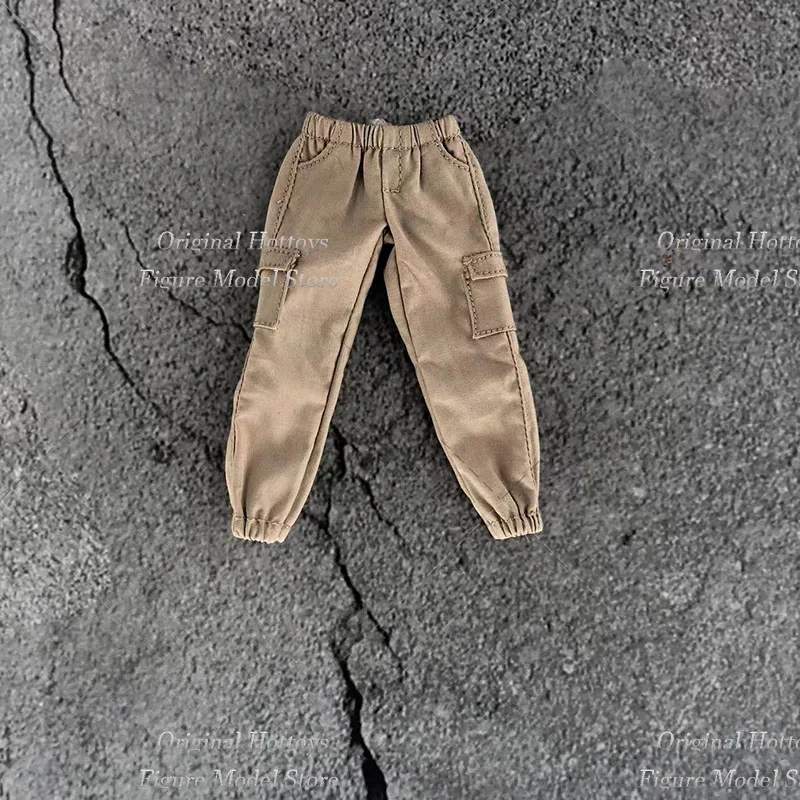 1/12 Scale Male Solider Cargo Pants Casual Trend Versatile Solid Color Leggings Workwear Trousers For 6-inch Action Figure Doll