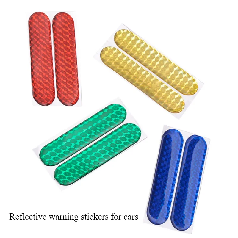 Universal Safety Warning Reflective Stickers for Car Reflect All Light Sources Motorcycle Helmet Stickers Car Parts Stickers