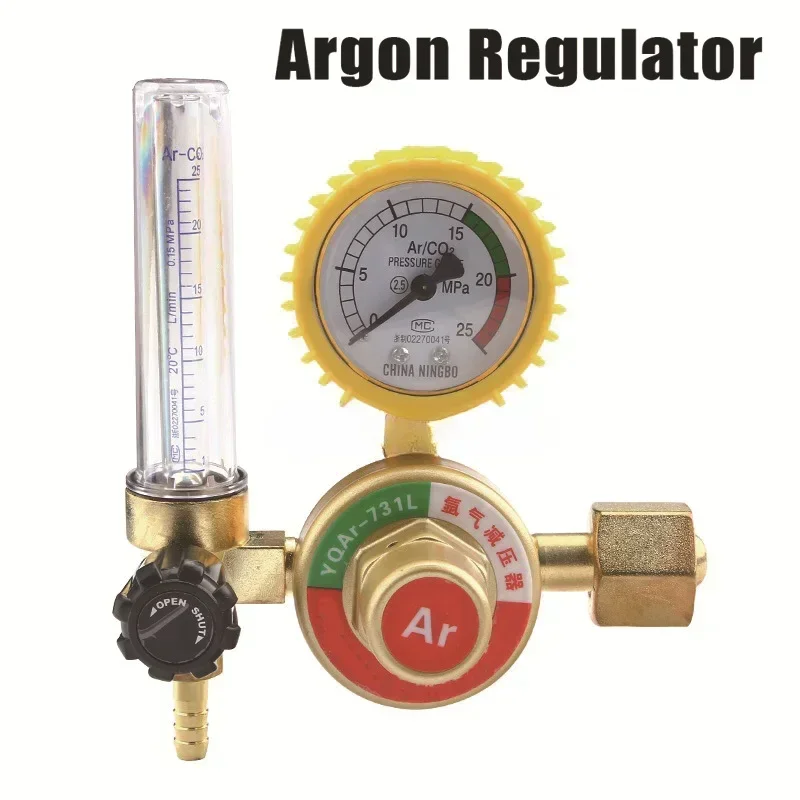 High-quality Argon Pressure Reducer Gas Cylinder Pressure Reducing Valve Argon Meter Argon Arc Welding Gas Meter AR Single Stage