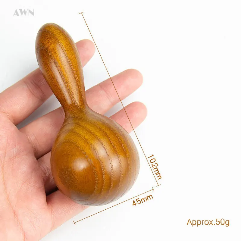 Thailand Natural Therapy Relaxation Round Ball Massager Essential Oil Massage Stick Body SPA Meridian Wood Tapping Hammer Tools