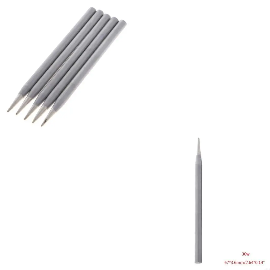 

5 Pcs 30W Replacement Soldering Iron Tip Lead-Free Solder Tip