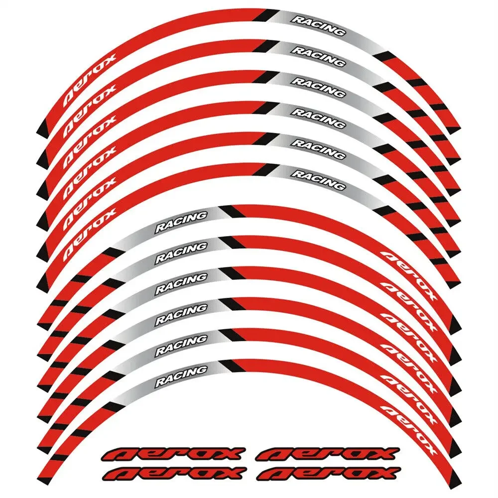 Voor YAMAHA NVX 155 NVX 155 AEROX AEROX 155 Motorfiets Accessoires Stickers Wielnaaf Decals Velg Reflecterende Sticker Streep Tape Set