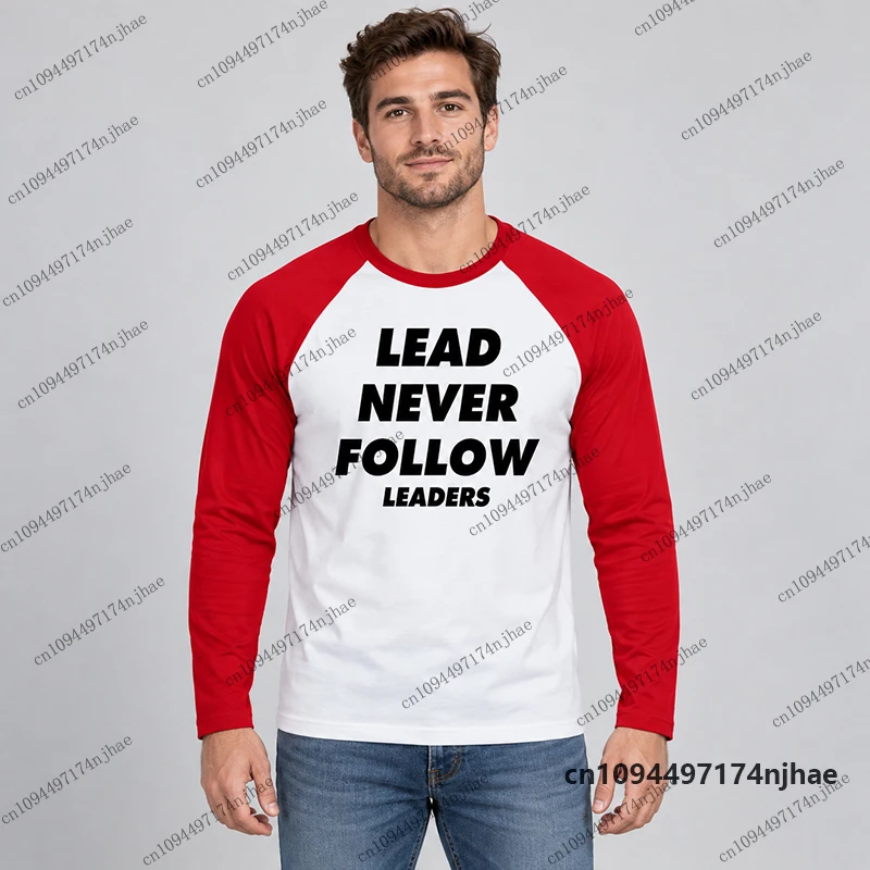 2026 Fashion Lead Never Follow Leaders 3D Print Long Sleeve T-shirt For Men Women Autumn Harajuku Street Y2K Tees Oversized Tops