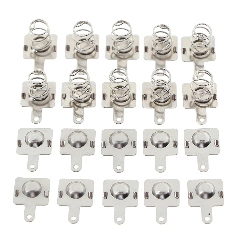 10Pairs Battery Spring Piece Toy Spring Piece Battery Shrapnel AA/AAA Battery Spring Positive And Negative Contact Pieces