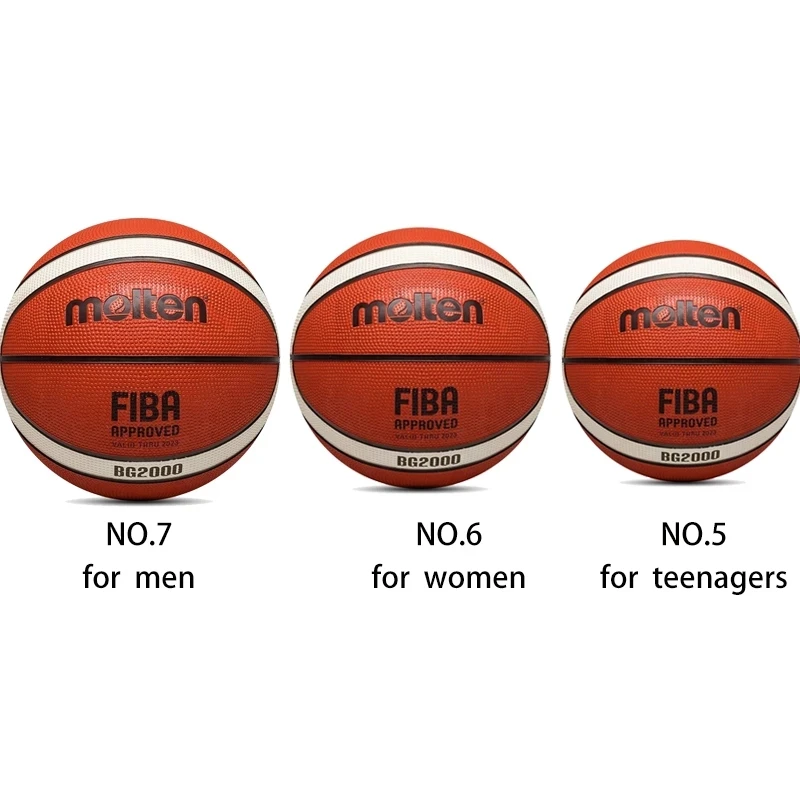 Original Molten Outdoor Indoor Basketball Official Size7/6/5 For Wan Women Children Baloncesto Free Balls Accessories