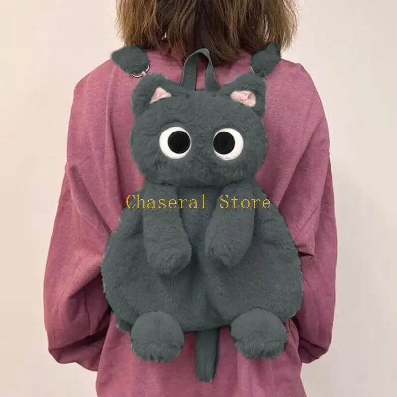 E7CE Kids Short Plush Bag Pack Daily Necessaries Backpack Cartoon Shoulder Bag