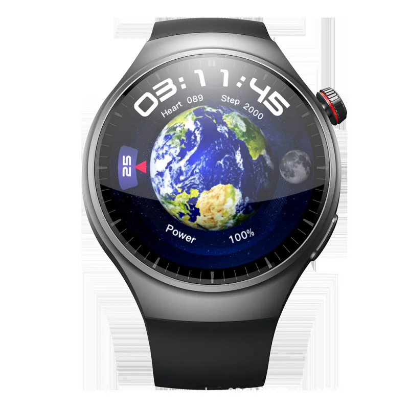 

AMOLED-экран 1,4 дюйма, круглый, GPS-навигация, звонки, мультиспортивный режим, DM80, Android, 4G, умный браслет из стали