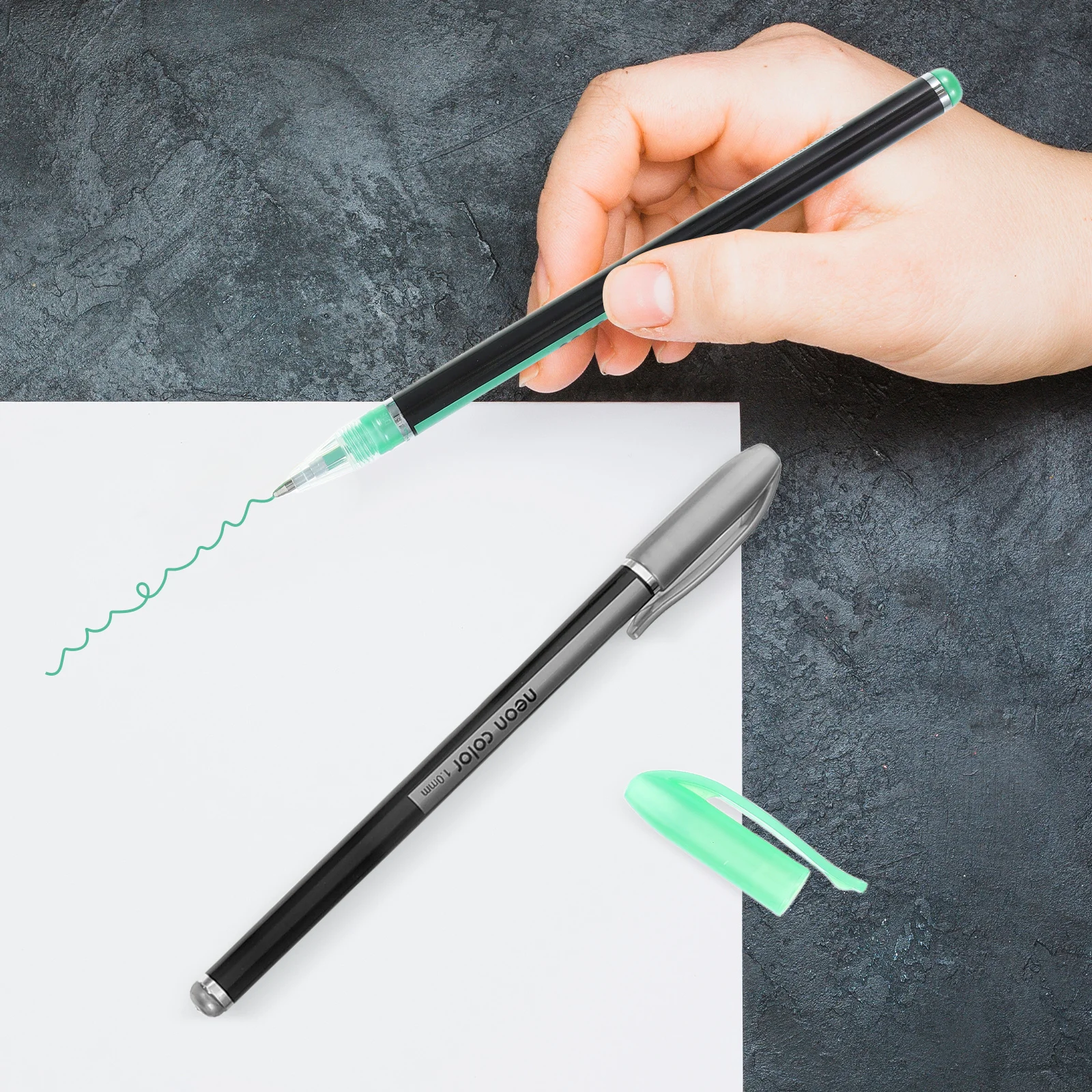 48 قطعة أقلام جل ملونة نابضة بالحياة معدنية نيون حليبي بريق الحبر غرامة تلميح علامات فنية لرسم التلوين المجلات