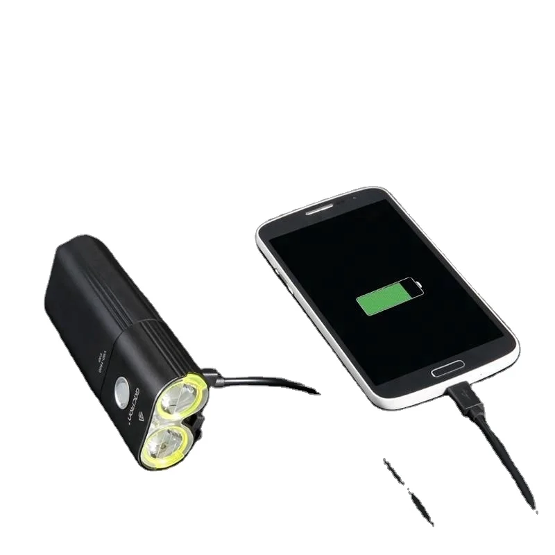 5000mAh&1600LM Mountain Bike Headlights, Flashlight Strong Night Riding Equipment