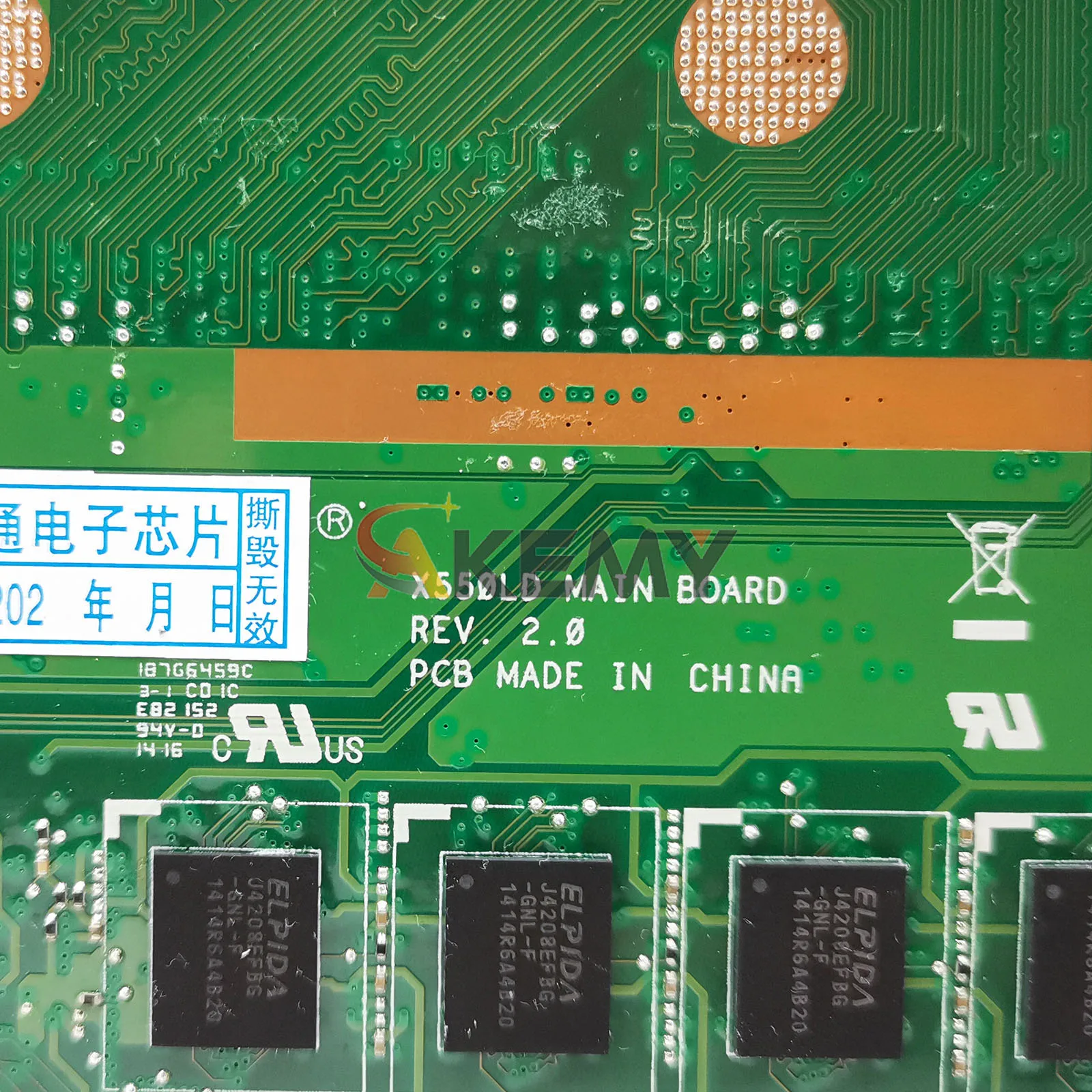 X550LA Laptop Placa-mãe Para ASUS VivoBook R510L X550LB X552L X550LD X550LC X550LN X550L Y581L Mainboard Com I3 I5 I7 CPU stk