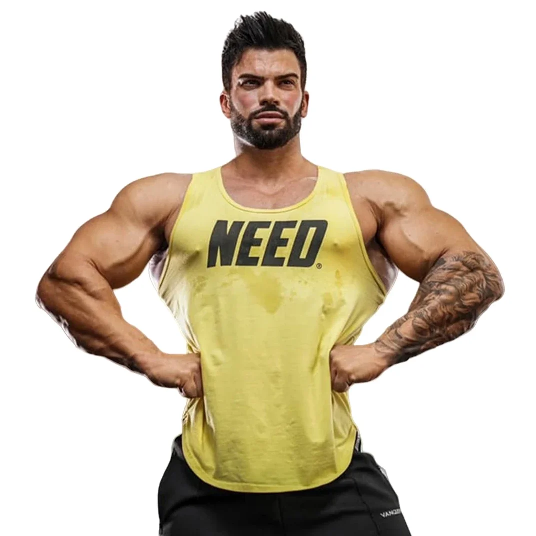 Cotton New Bodybuilding Tank Tops Summer Men Gym Fitness Sleeveless Shirt Male Casual Stringer Singlet Vest Training Clothing