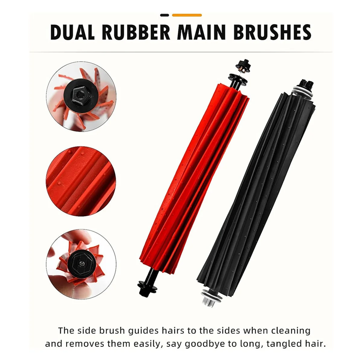 

RATE-eFor Roborock Q8 Max /Q8 Max+ Robot Vacuum Cleaner Main Side Brush HEPA Filter Mop Cloths Rags Dust Bag