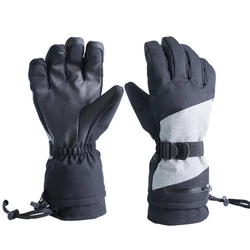 Gants de ski imperméables et coupe-vent pour hommes et femmes, gants de neige, gants à écran tactile pour le subventionnement, le snowboard, la conduite, le travail en plein air