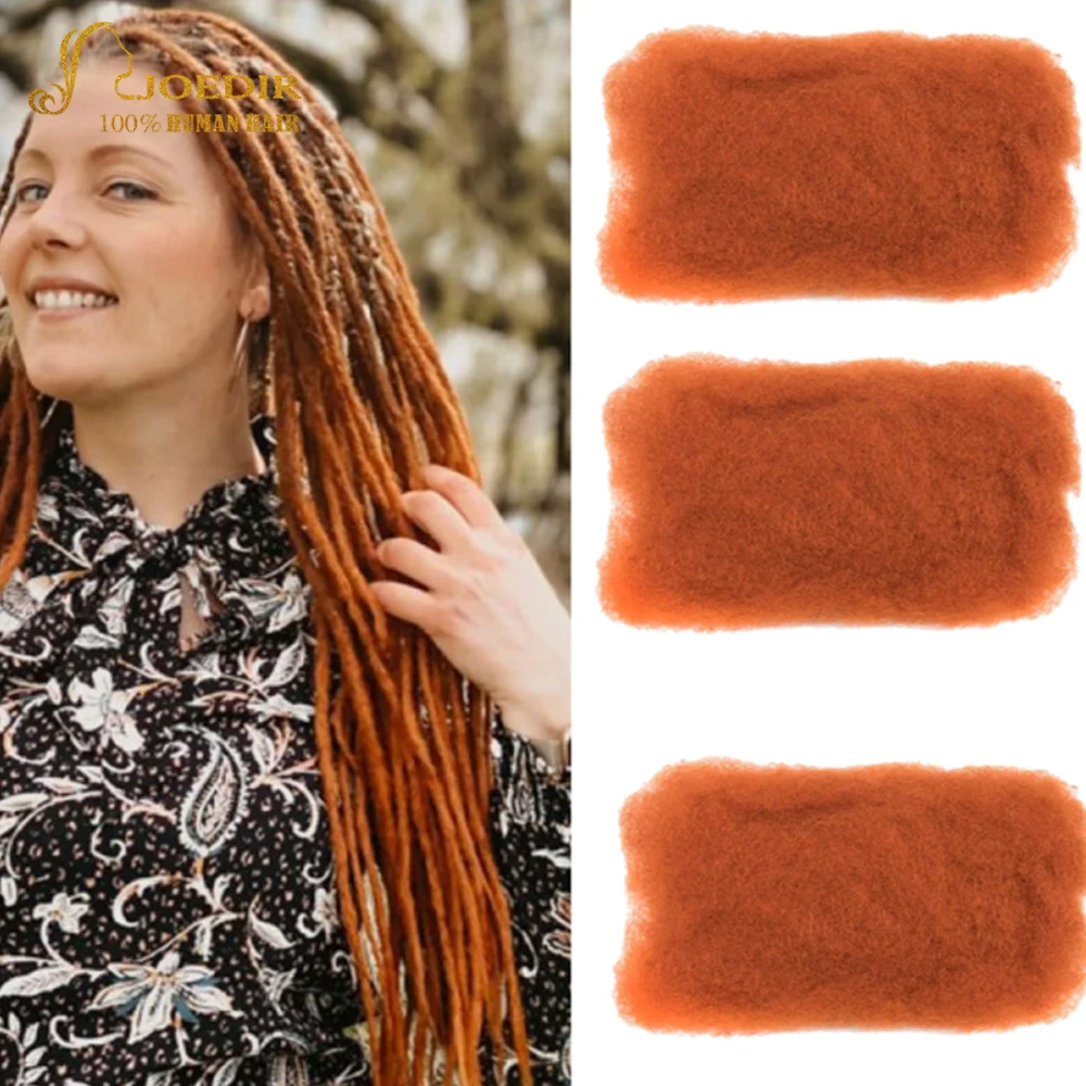 Joedir-Extensions de Cheveux Brésiliens Remy Afro Crépus Bouclés, en Vrac, pour Tressage Dreadlocks, Tresse au Crochet, QVR