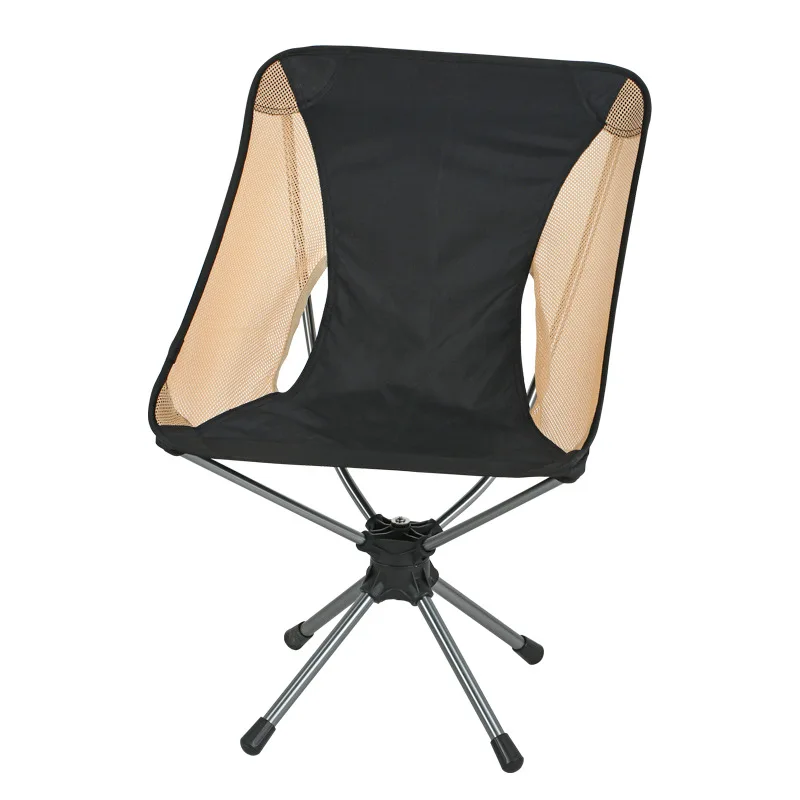 Lightweight Compact Folding Beach Swivel Chair 360 Rotatable   Camping Chair for Outdoor Travel Picnic Festival Hiking