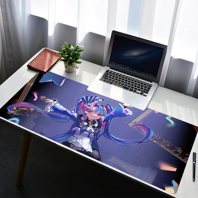 

Mouse Pad Laptop Rubber Extended Desktop Mat Computer Gamer Mousepad Wuthering Waves Roccia PC Gaming Accessories Keyboard Pad