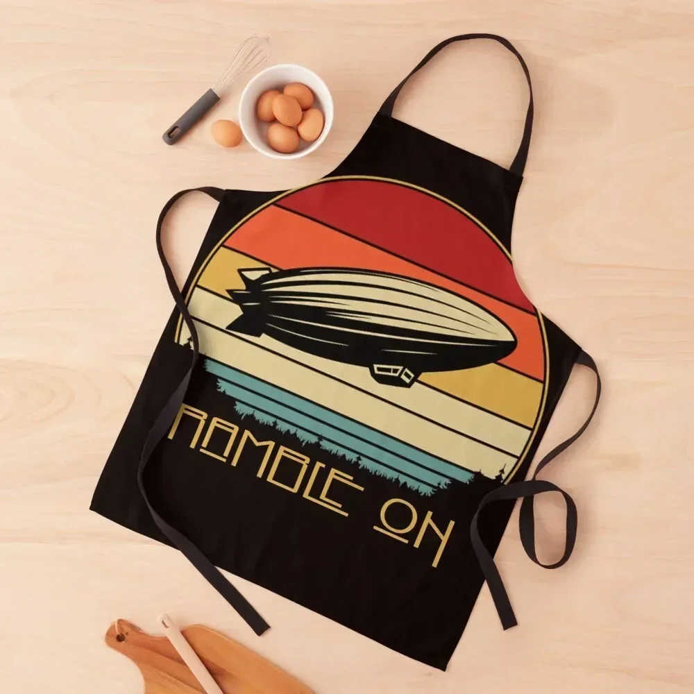 

Ramble On Zeppelin Apron cook wear Beauty Trim Cloth Manicurists Apron