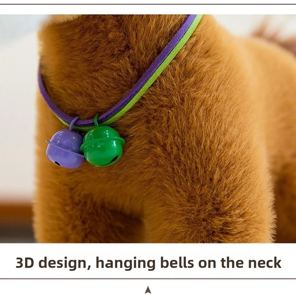 

Креативная кукла-лошадь на удачу, милые куклы-талисманы, мягкая кукла-животное, 23 см, с колокольчиком, фигурка зодиакального пони, украшение для дома