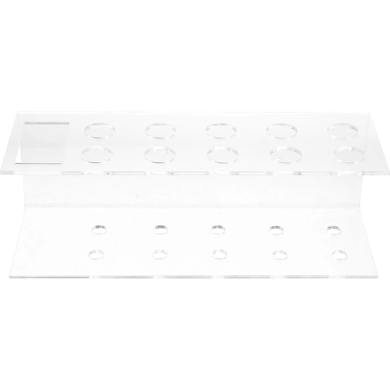 

Clear Acrylic Marker Holder 10-Holes Desk Pen Storage Rack Portable Marker Stand Multifunctional Organizer for School Office