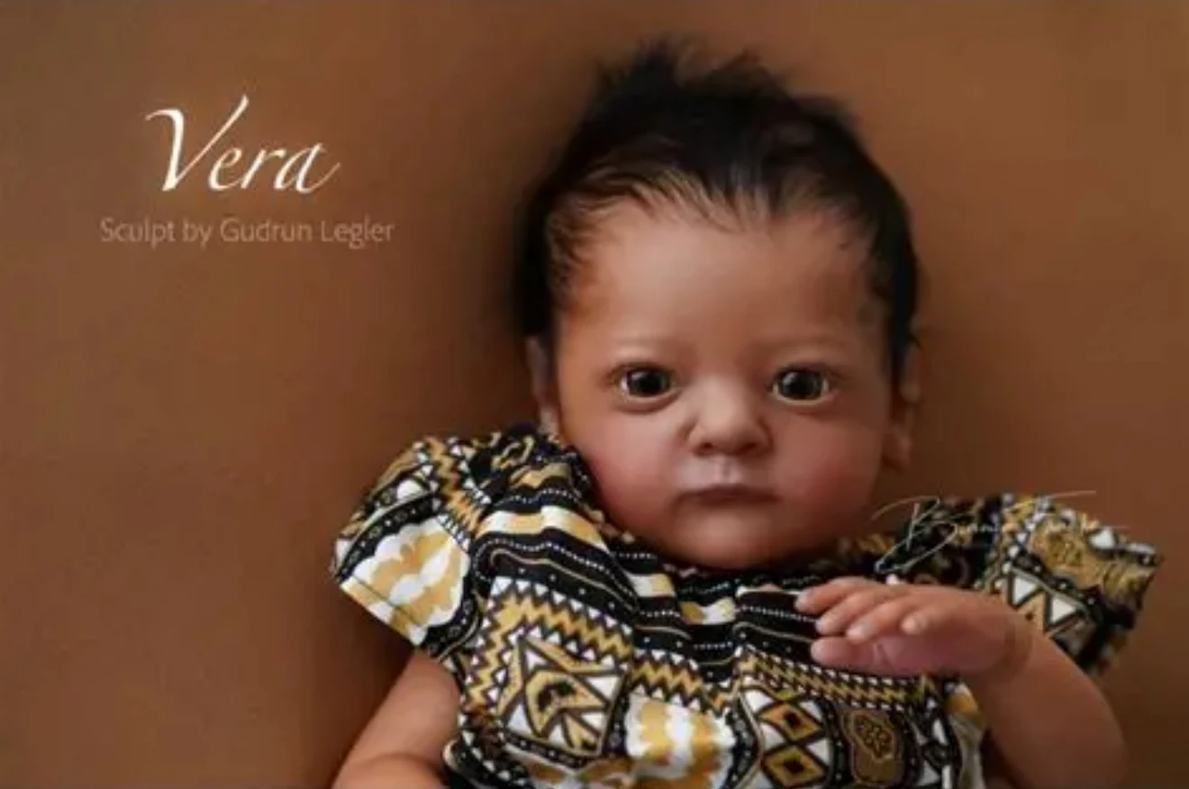 19 Inch Vera Reborn Doll Blank Unpainted Kit Cloth Body Random Eyes DIY Collectible Bebé Muñecas Unfinished Art Doll Parts