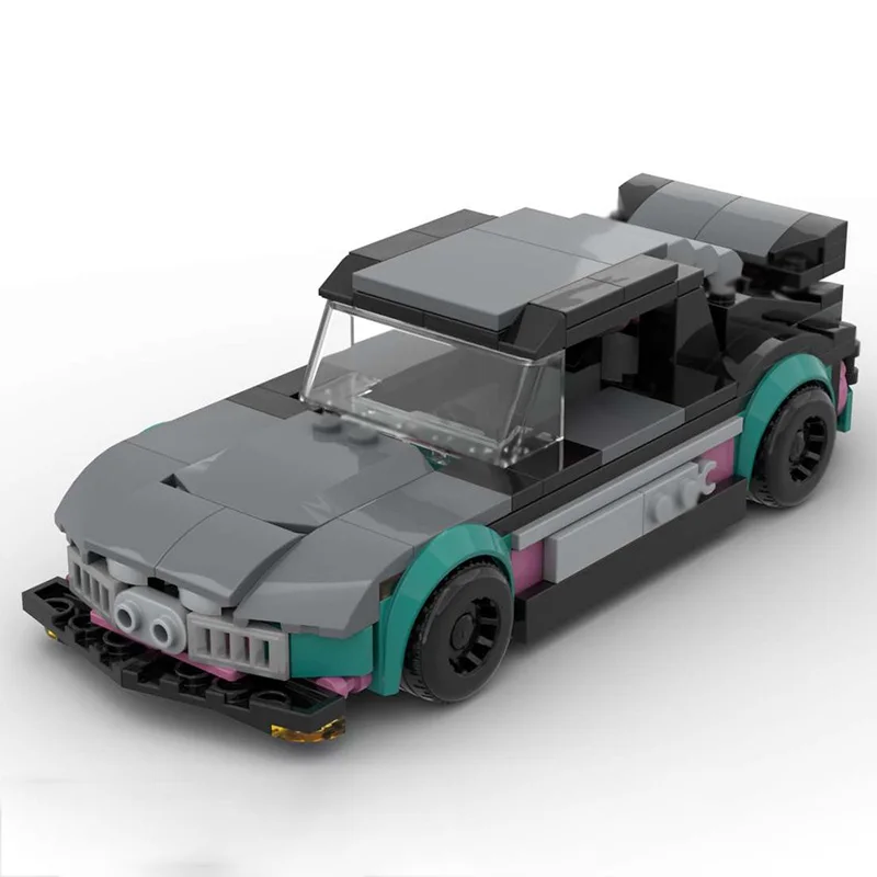 Speed Racing Car Model MOC Building Bricks High-Performance Race Car Modular Technology Children Holiday Gifts Assemble Toy Suit
