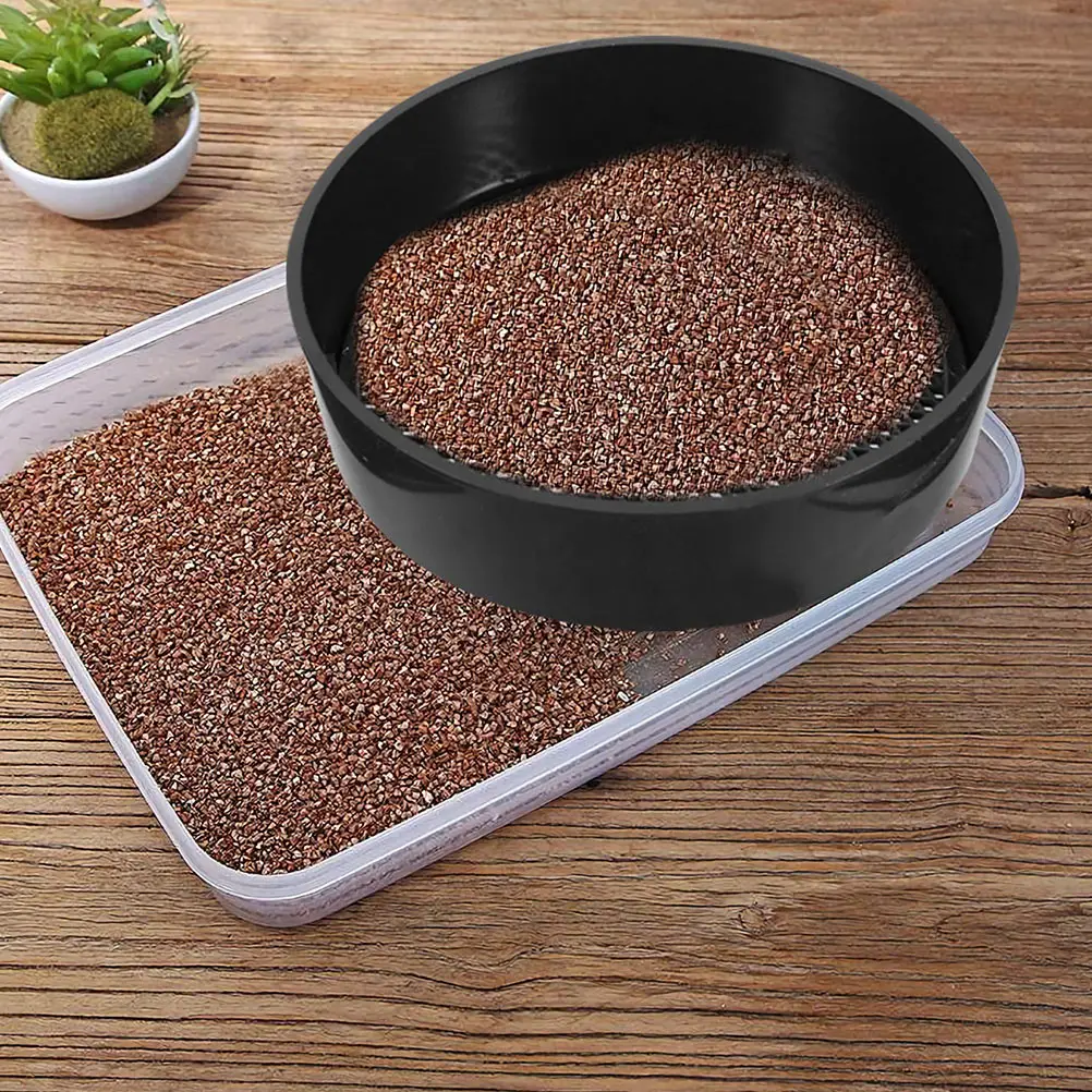 

4 Sets Sieve 10cm Gardening Tool Lightweight Plastic Sifting Pan Compact Size Easy Storage Balcony Mini Garden