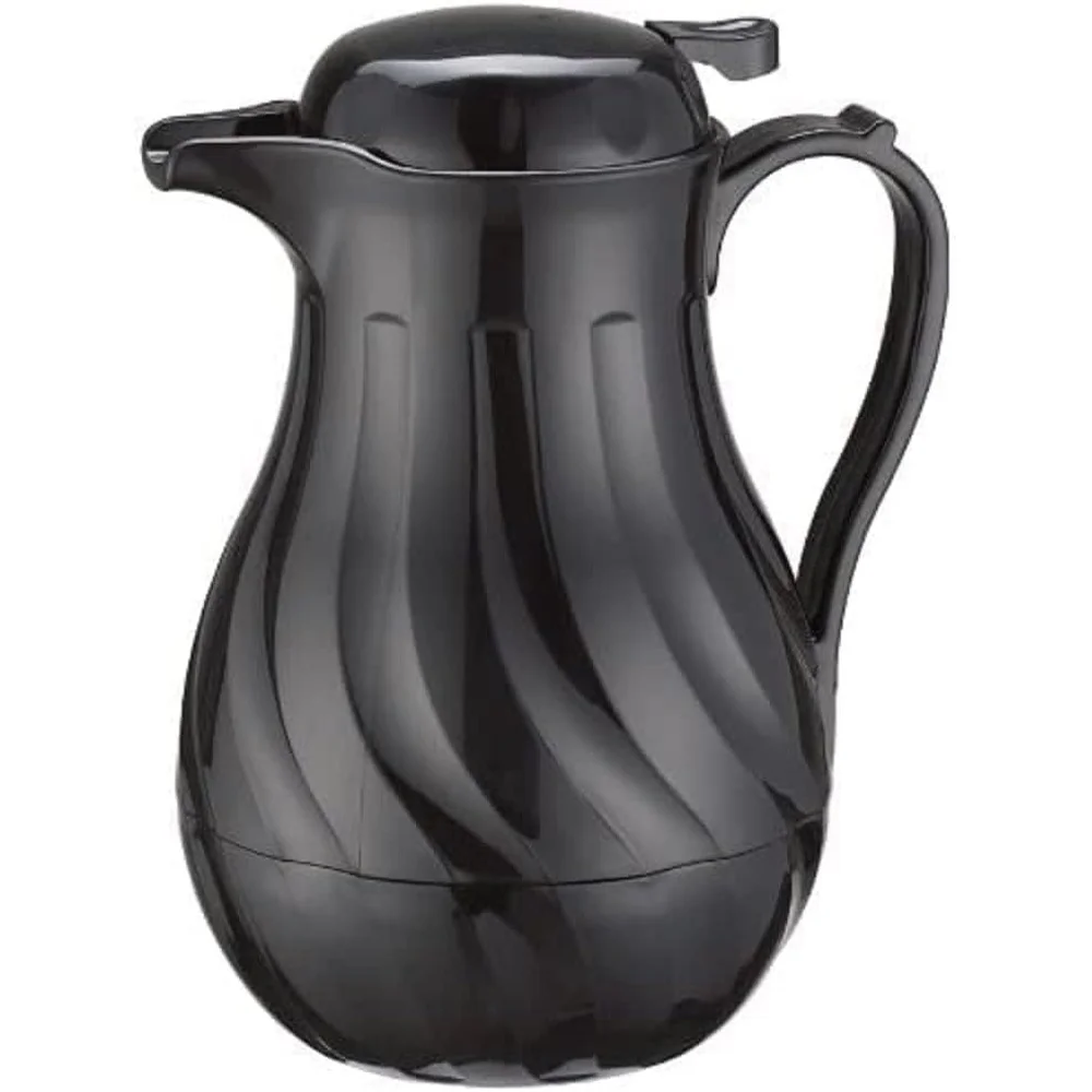 Server per bevande isolato con pulsante in plastica resistente, design a doppia parete da 20 once, include etichette, servizio regolare del tè decadè