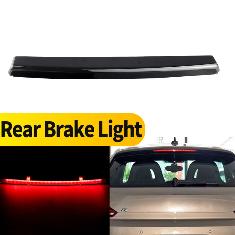 

1 шт. автомобильная светодиодная лампа красного цвета, дополнительный стоп-сигнал для VW Scirocco 2009-2016, Golf Mk5/GTI/R32 2005-2009, Polo Mk4 2003-2008, блок-фонарь