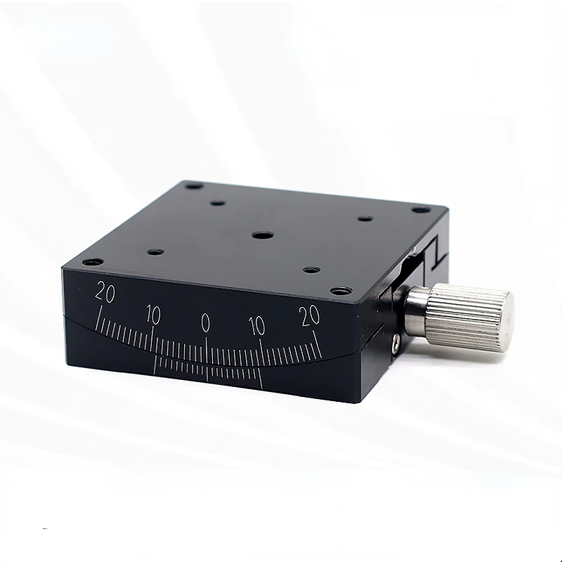 X-axis Angular Tilt Table GFG60-60 Curved Slide Table High Precision Optically Adjustable Angular Manual Displacement Stage