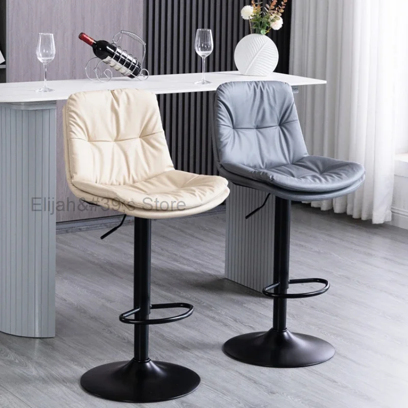 

Adjustable High Bar Chairs Luxury Kitchen Modern Vanity Dining Room Bar Chairs Nordic Throne Sandalye Salon Furniture YN50BC