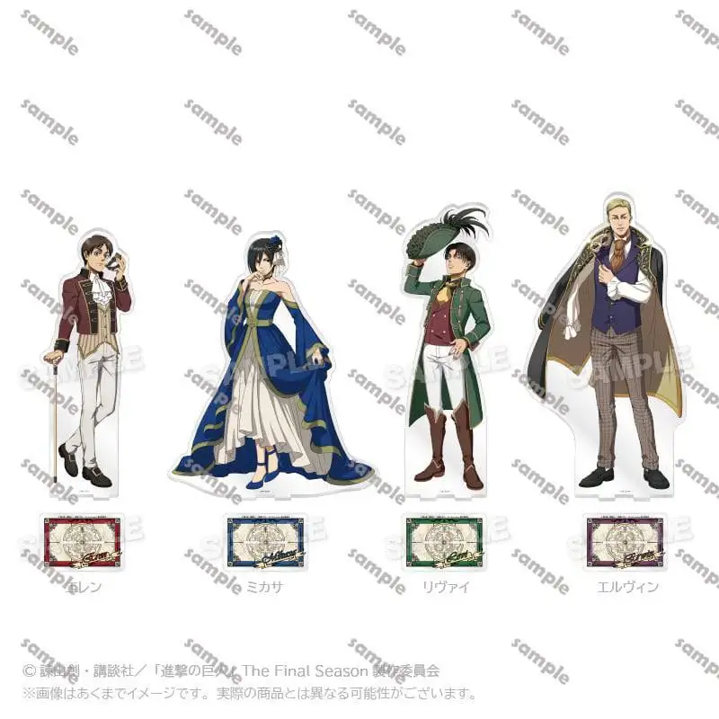 

Attack on Titans Japanese Anime Peripherals Mask Ball Version Acrylic Stand Collectible Desk Ornaments Creative Birthday Gifts