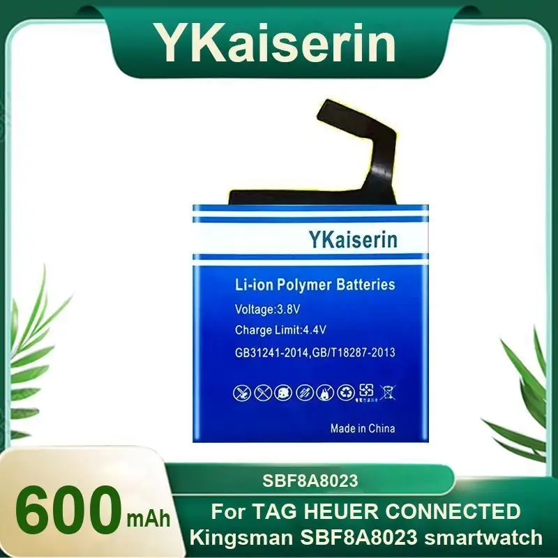 

Портативные умные часы Tag Heuer Connected Kingsman SBF8A8023, износостойкие 600 мАч, аккумулятор для умных часов