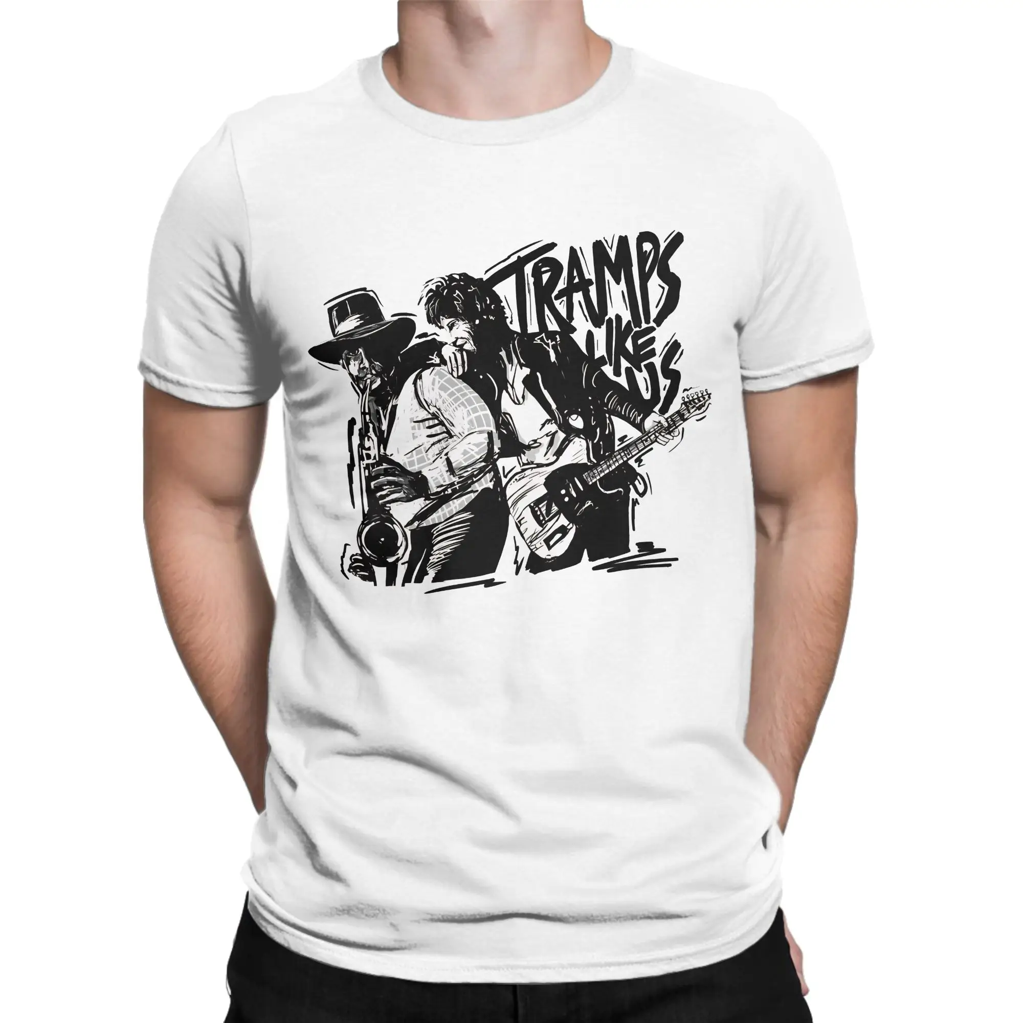 Bruce Born To Run Rock Band Music  Cotton T-Shirt For Men Summer Springsteen Streetwear T Shirts Crew Neck Tee Shirt Tops